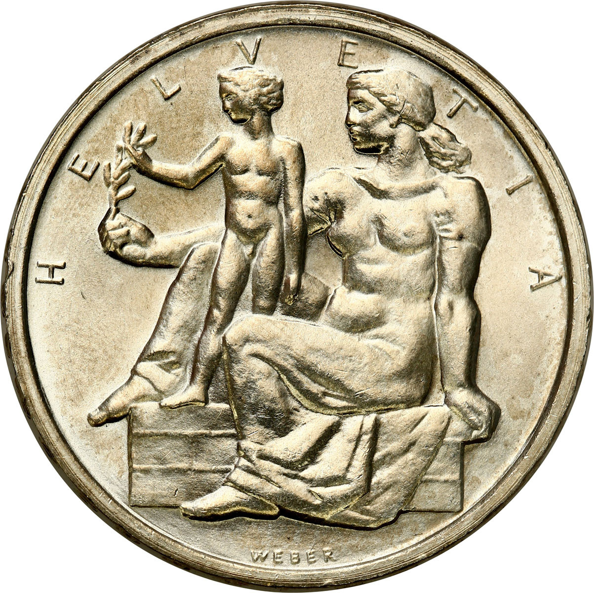 Szwajcaria, 5 franków 1948 B, Berno